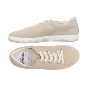 Springa Mens Suede Low-tops Sneakers US 8 | EU 41 Sand - Italian Handmade